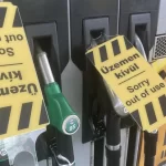 Üzemen kívül – nincs benzin a legtöbb benzinkútnál / Fotó: Fuszek Gábor